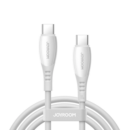 Kabl za podatke i punjenje USB-C - USB-C Joyroom S-A59 Vibrant, 60W, 1.2m, Beli