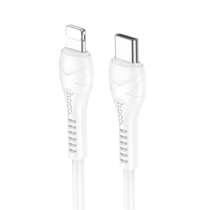 Kabl za podatke i punjenje USB-C - Lightning HOCO X37, 27W, 1m, Beli
