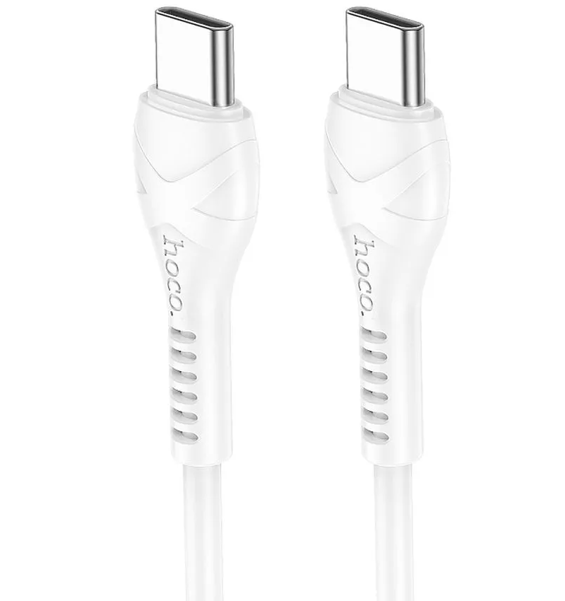 Kabl za podatke i punjenje USB-C - USB-C HOCO X37, 60W, 1m, Beli