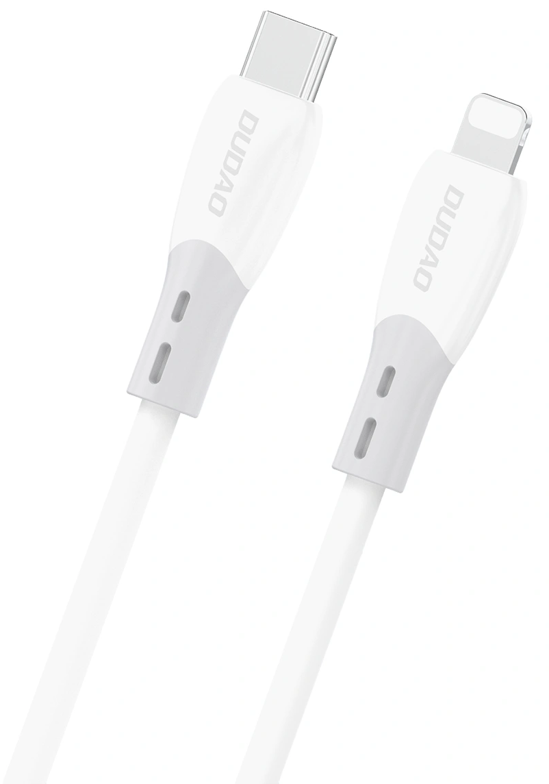 Kabl za Podatke i Punjenje USB-C - Lightning Dudao L25SX, 30W, 1m, Bela