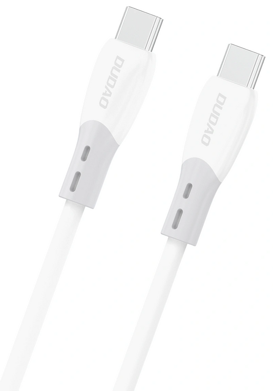 Kabl za podatke i punjenje USB-C - USB-C Dudao L25SC, 60W, 2m, Bela