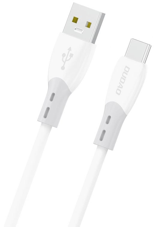 Kabl za podatke i punjenje USB-A - USB-C Dudao L25ST, 100W, 1m, Bela