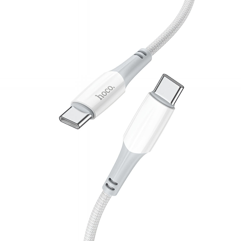 Kabl za podatke i punjenje USB-C - USB-C HOCO X70, 60W, 1m, Beli