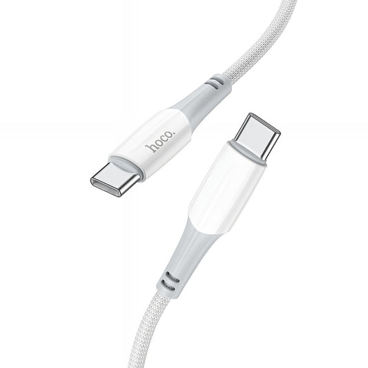 Kabl za podatke i punjenje USB-C - USB-C HOCO X70, 60W, 1m, Beli