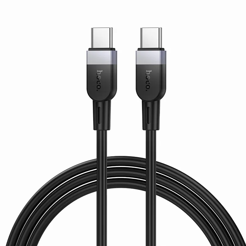 Kabl za prenos podataka i punjenje USB-C - USB-C HOCO X109, 60W, 1m, Crni