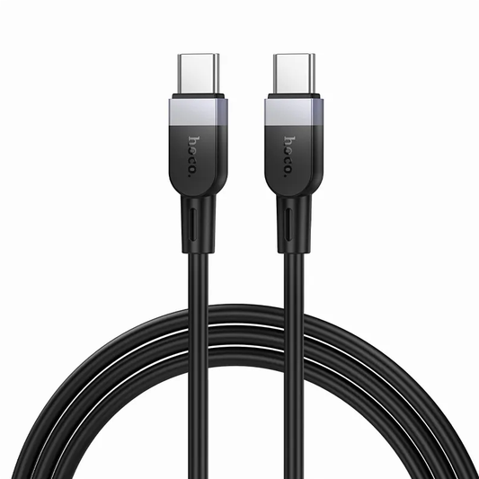 Kabl za prenos podataka i punjenje USB-C - USB-C HOCO X109, 60W, 1m, Crni