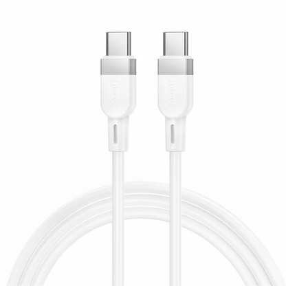 Kabl za podatke i punjenje USB-C - USB-C HOCO X109, 60W, 1m, Beli