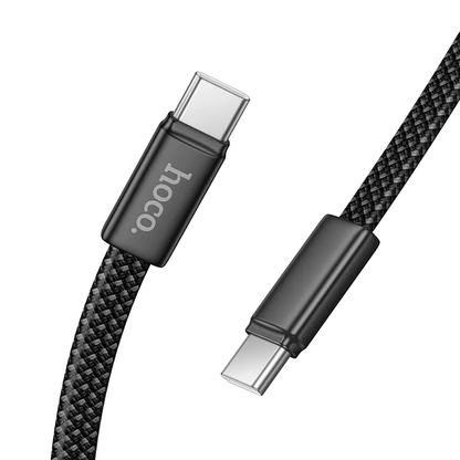 Kabl za podatke i punjenje USB-C - USB-C HOCO X125, 60W, 1m, Crni