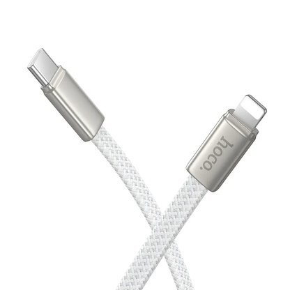 Kabl za podatke i punjenje USB-C - Lightning HOCO X125, 30W, 1m, Beli