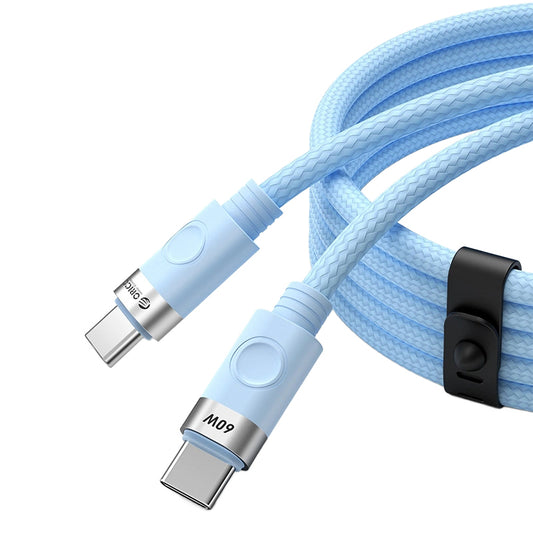 Kabl za prenos podataka i punjenje USB-C - USB-C Orico CDX, 60W, 1m, Plavi