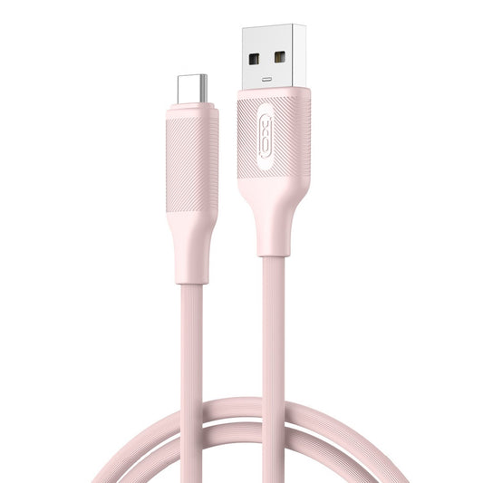 Kabl za podatke i punjenje USB-A - USB-C XO Design NB265, 18W, 1m, Roze