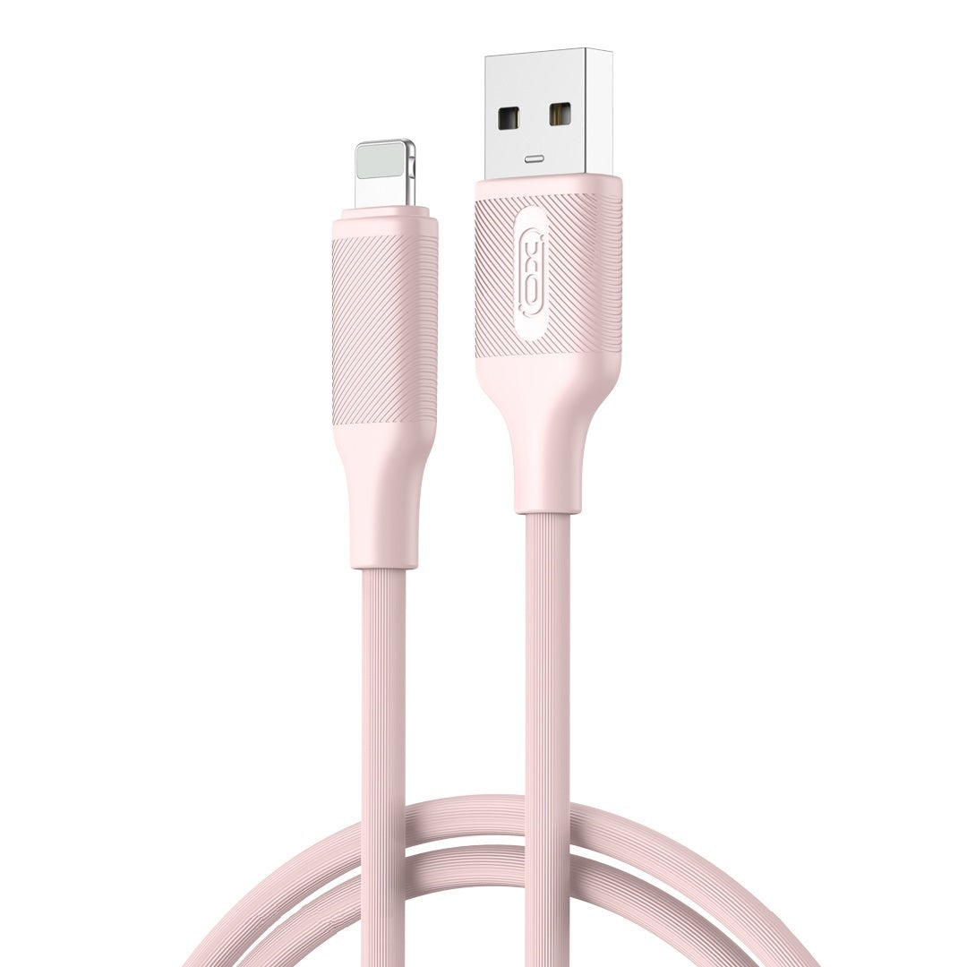 Kabl za podatke i punjenje USB-A - Lightning XO Design NB265, 12W, 1m, Roze
