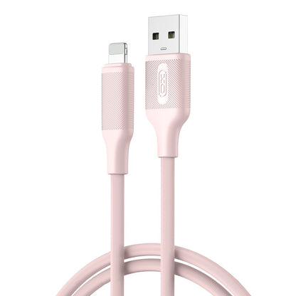 Kabl za podatke i punjenje USB-A - Lightning XO Design NB265, 12W, 1m, Roze