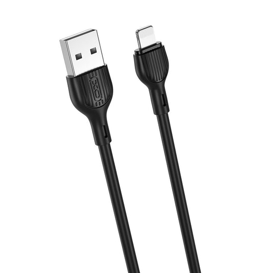 Kabl za prenos podataka i punjenje USB-A - Lightning XO Design NB200, 10W, 2m, Crni