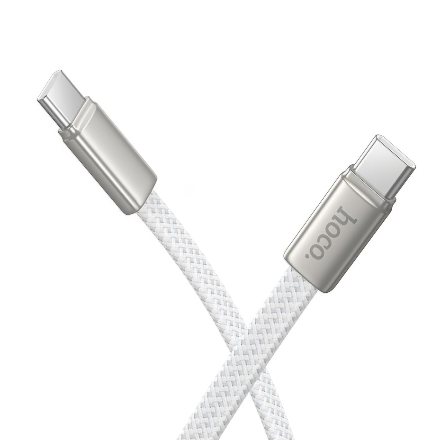 Kabl za podatke i punjenje USB-C - USB-C HOCO X125, 60W, 1m, Beli