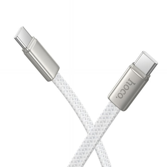 Kabl za podatke i punjenje USB-C - USB-C HOCO X125, 60W, 1m, Beli