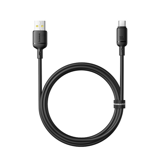 Kabl za podatke i punjenje USB-A - USB-C Baseus Silky, 100W, 1m, Crni P10377703113-00