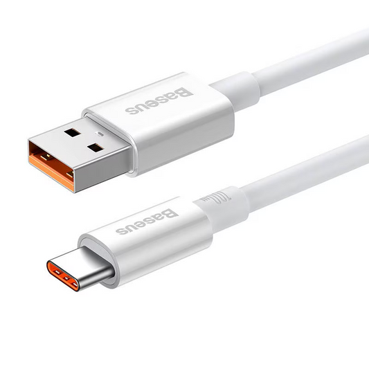 Kabl za podatke i punjenje USB-A - USB-C Baseus Superior Series, 100W, 1m, Beli P10320102214-01