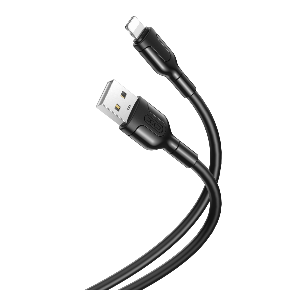 Kabl za prenos podataka i punjenje USB-A - Lightning XO Design NB212, 18W, 1m, Crni