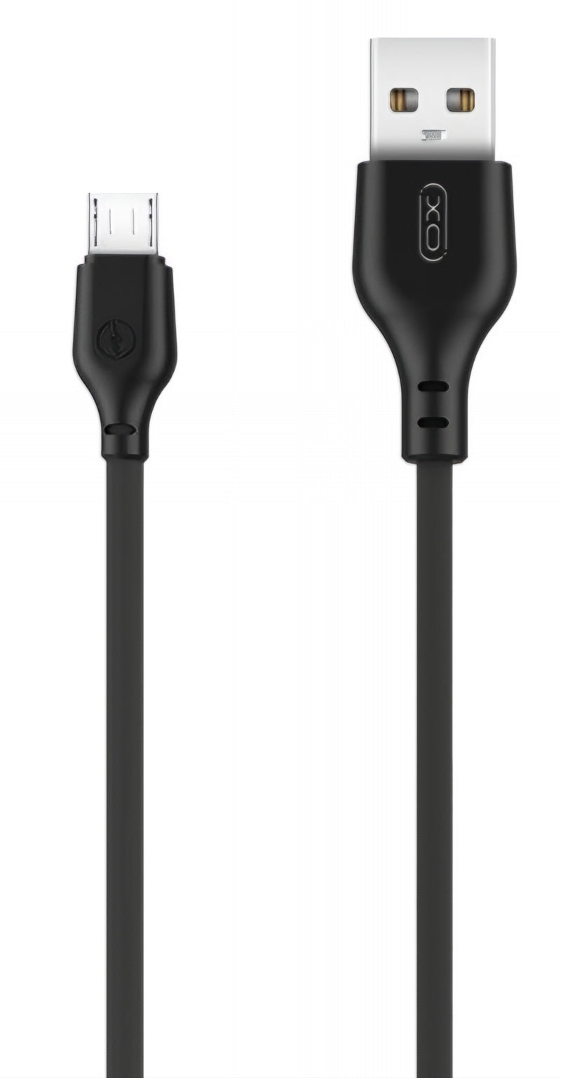 Kabl za podatke i punjenje USB-A - microUSB XO Design NB103, 18W, 2m, Crni