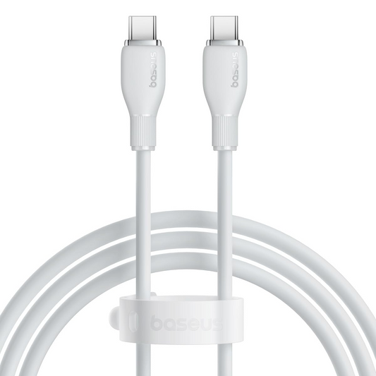 Kabl za Prenos Podataka i Punjenje USB-C - USB-C Baseus Pudding, 100W, 1.2m, Beli P10355702221-00