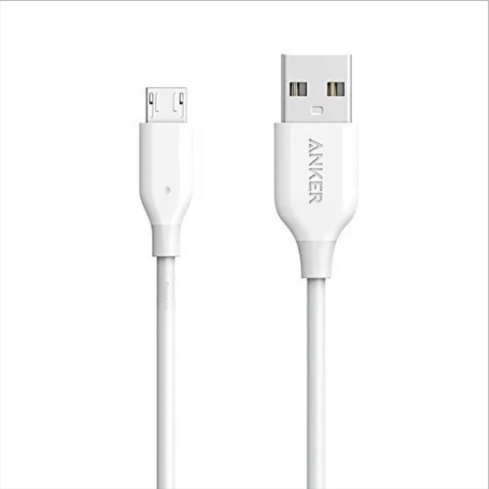 Kabl za prenos podataka i punjenje USB-A - microUSB Anker PowerLine, 18W, 1m, Beli A8132H21