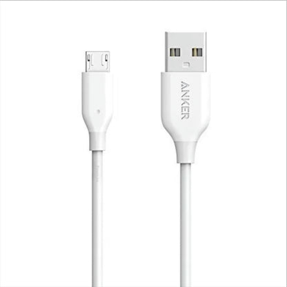 Kabl za prenos podataka i punjenje USB-A - microUSB Anker PowerLine, 18W, 1m, Beli A8132H21