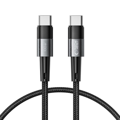USB-C - USB-C kabl za prenos podataka i punjenje Tech-Protect Ultraboost, 100W, 0.25m, Siva