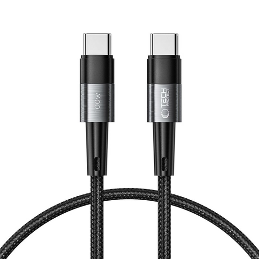 USB-C - USB-C kabl za prenos podataka i punjenje Tech-Protect Ultraboost, 100W, 0.25m, Siva