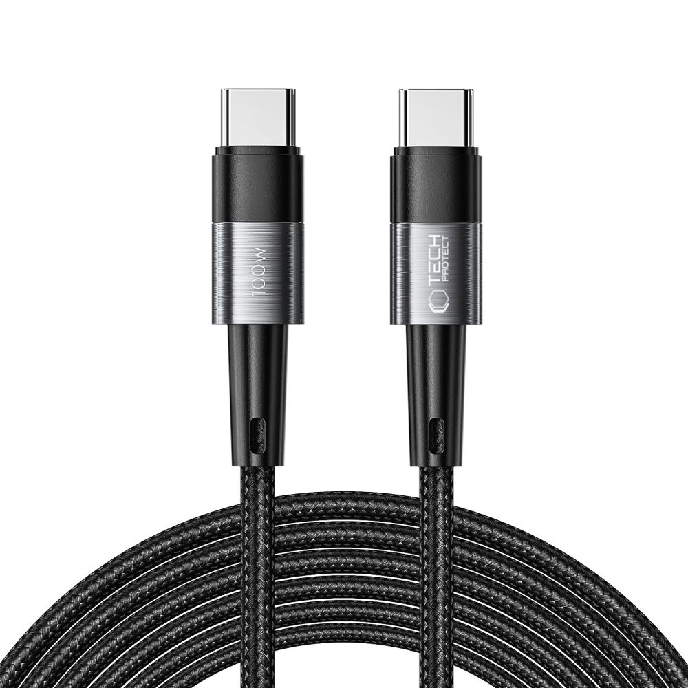 USB-C - USB-C kabl za prenos podataka i punjenje Tech-Protect Ultraboost, 100W, 3m, Siva
