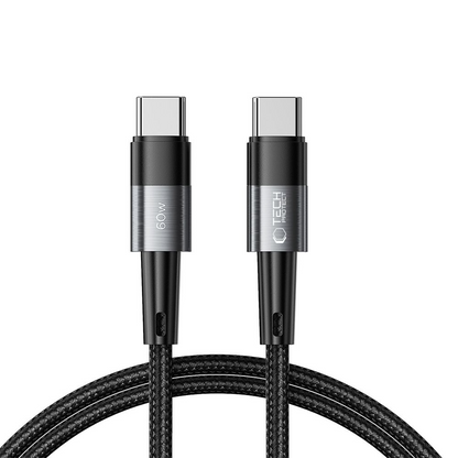 USB-C - USB-C kabl za prenos podataka i punjenje Tech-Protect Ultraboost, 60W, 1m, Siva