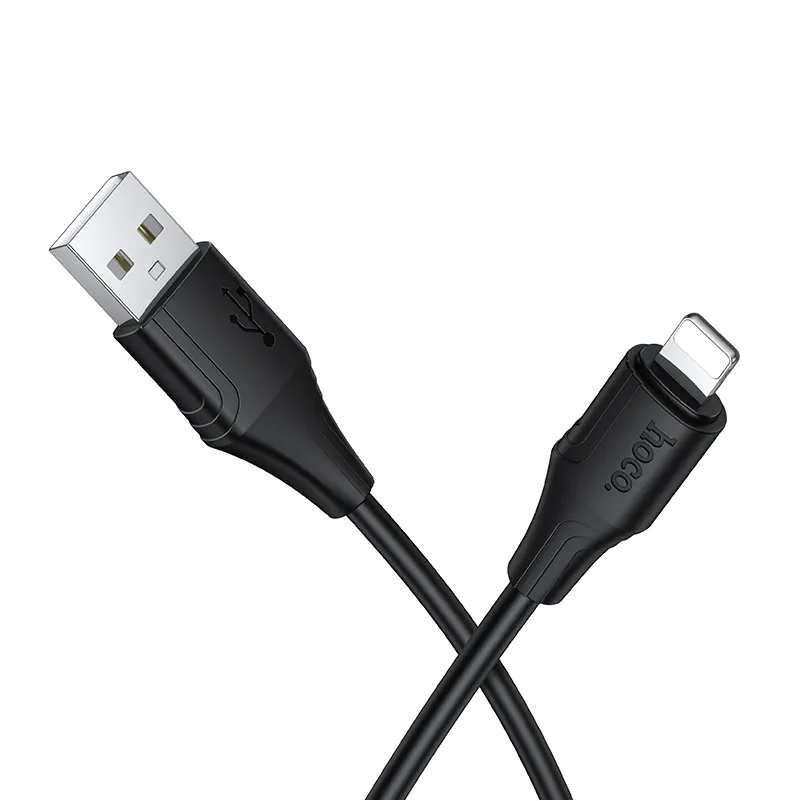 USB-A - Lightning HOCO X124 kabl za prenos podataka i punjenje, 18W, 1m, Crna