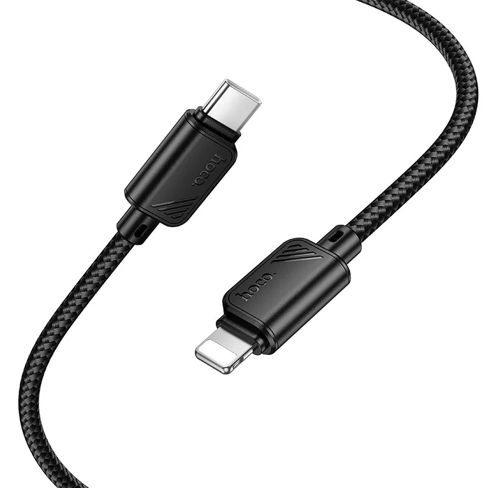Kabl za prenos podataka i punjenje USB-C - Lightning HOCO X113, 27W, 1m, Crni