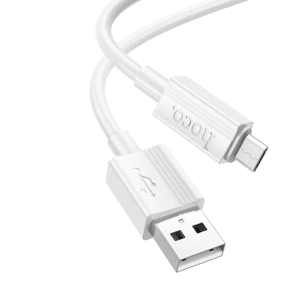 Kabl za prenos podataka i punjenje USB-A - microUSB HOCO X107, 18W, 1m, Bela