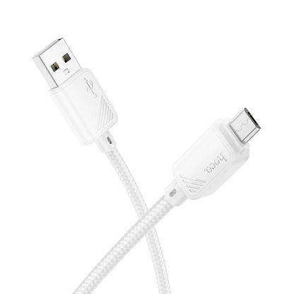 Kabl za prenos podataka i punjenje USB-A - microUSB HOCO X113, 18W, 1m, Bela