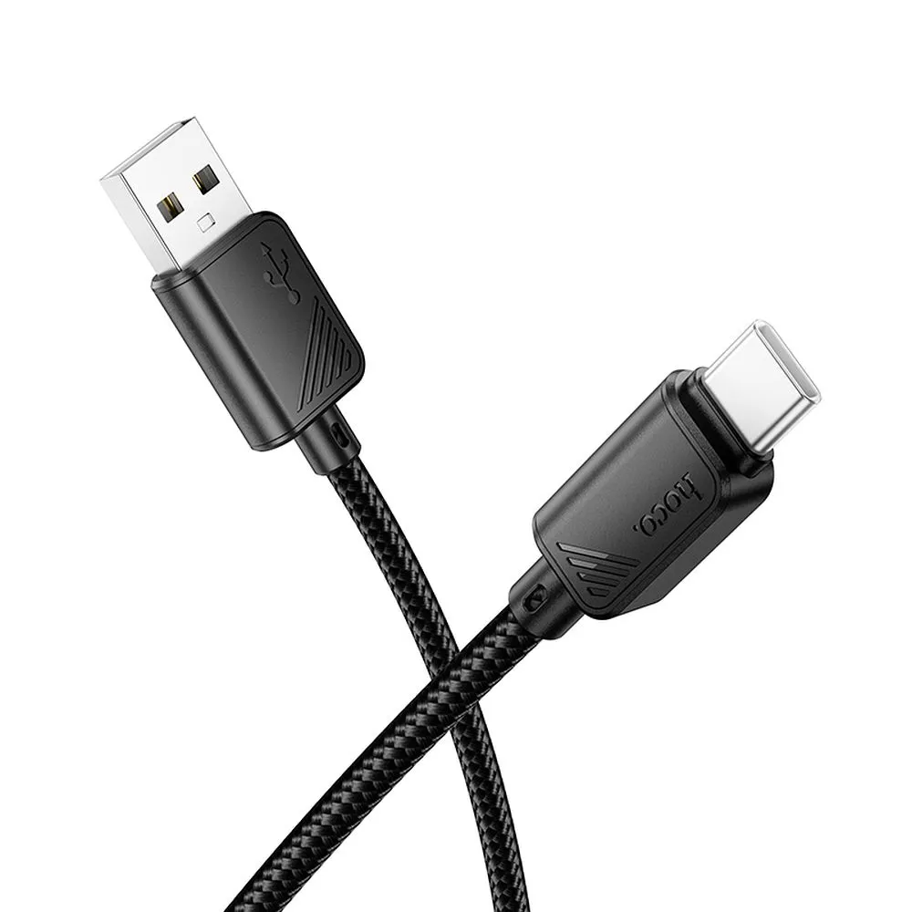 Kabl za prenos podataka i punjenje USB-A - USB-C HOCO X113, 18W, 1m, Crni