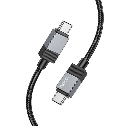 USB-C - USB-C HOCO X110 kabl za prenos podataka i punjenje, 60W, 1m, Crni