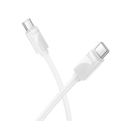 USB-C - USB-C HOCO X114 kabl za prenos podataka i punjenje, 60W, 1m, Bela