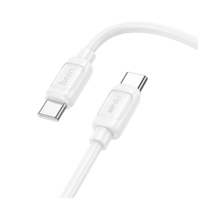 Kabl za prenos podataka i punjenje USB-C - USB-C HOCO X115, 240W, 1m, Bela