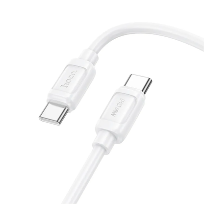 Kabl za prenos podataka i punjenje USB-C - USB-C HOCO X115, 240W, 1m, Bela
