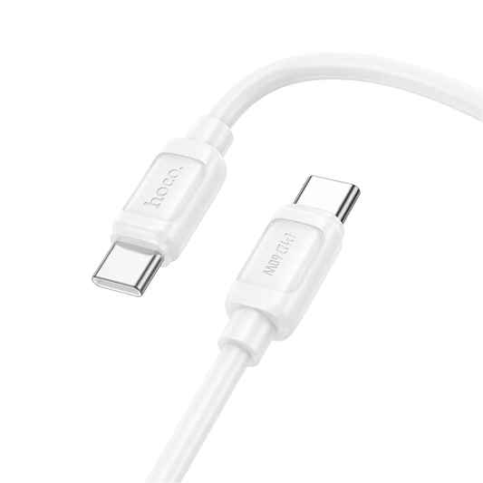 Kabl za prenos podataka i punjenje USB-C - USB-C HOCO X115, 240W, 1m, Bela