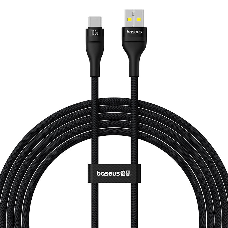 USB-A - USB-C kabl za prenos podataka i punjenje Baseus Flash Series II, 100W, 2m, Crni P10311804111-01