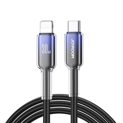 USB-C kabl za prenos podataka i punjenje - Lightning Joyroom S-A42, 30W, 1.2m, Crna