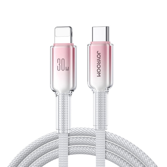 USB-C - Lightning kabl za prenos podataka i punjenje Joyroom S-A42, 30W, 1.2m, Bela