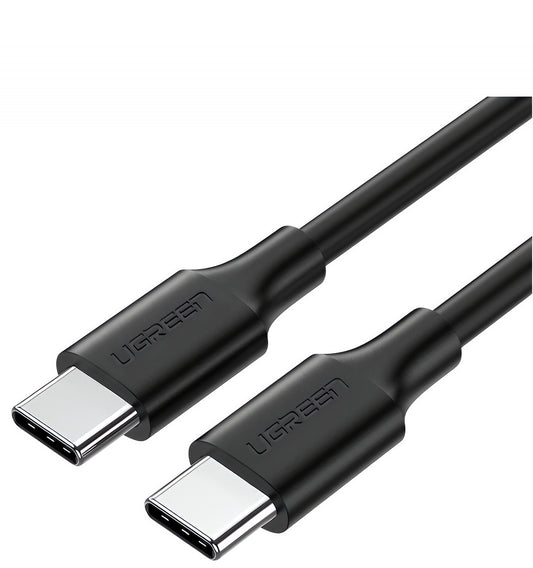 USB-C - USB-C kabl za prenos podataka i punjenje UGREEN US286, 60W, 0.5m, Crni