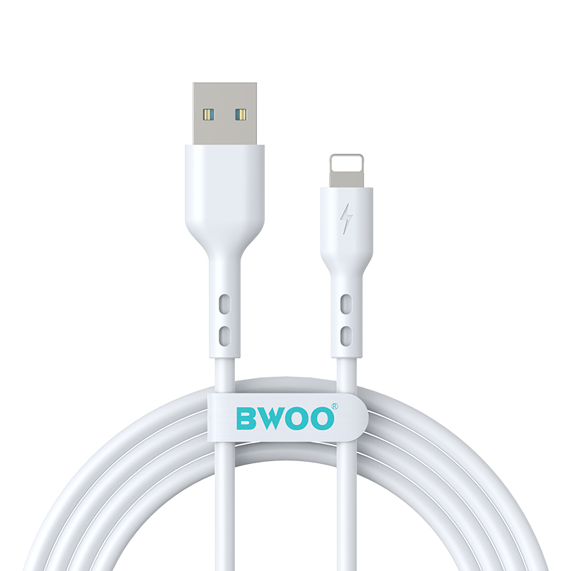 Kabl za prenos podataka i punjenje USB-A - Lightning BWOO BO-X172L-2M, 15W, 2m, Bela