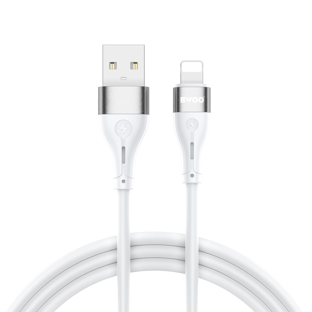 Kabl za prenos podataka i punjenje USB-A - Lightning BWOO X280L, 15W, 1m, Bela