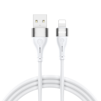 Kabl za prenos podataka i punjenje USB-A - Lightning BWOO X280L, 15W, 1m, Bela