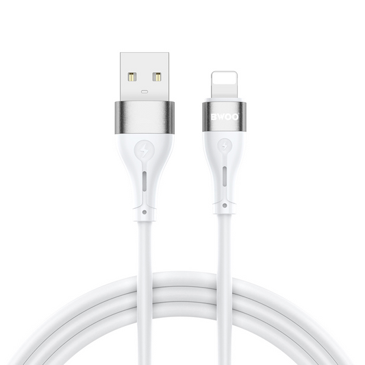 Kabl za prenos podataka i punjenje USB-A - Lightning BWOO X280L, 15W, 1m, Bela