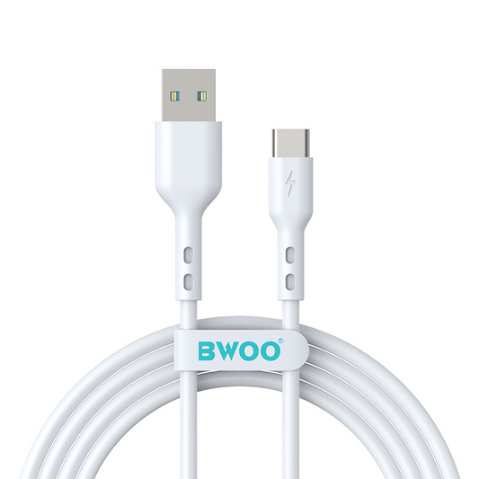 Kabl za prenos podataka i punjenje USB-A - USB-C BWOO BO-X172C-2M, 15W, 2m, Bela